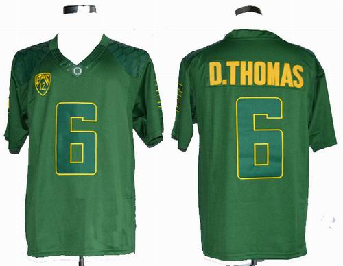Ncaa Oregon Duck De'Anthony Thomas 6 College Football Limited Green Jerseys