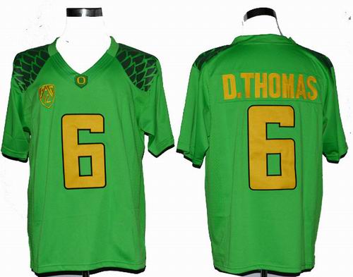 Ncaa Oregon Duck De'Anthony Thomas 6 College Football Limited apple green Jerseys