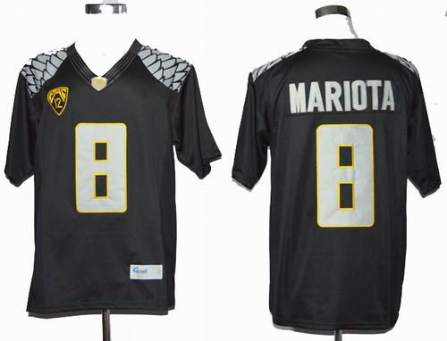 Ncaa Oregon Duck Marcus Mariota 8 College Football Limited black Jerseys