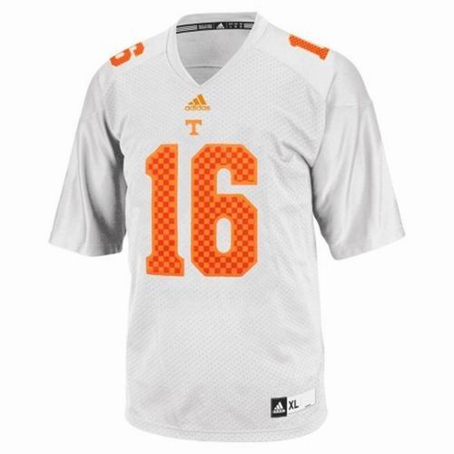 Ncaa Tennessee Volunteers Peyton Manning #16 College Football Techfit White Jersey