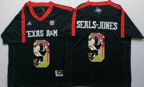 Ncaa Texas AM #9 Aggies Ricky Seals-Jones black fashion Jerseys