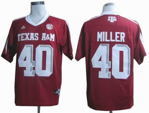 Ncaa Texas A&M Aggies Von Miller 40 Maroon Football Jerseys