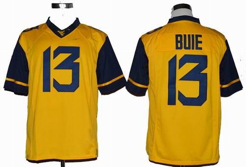 Ncaa West Virginia Mountaineers (WVU) Andrew Buie 13 College Football Limited gold Jerseys