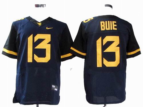 Ncaa West Virginia Mountaineers Andrew Buie 13# College Football blue Elite Jerseys