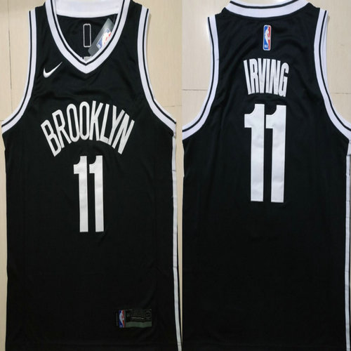 Nets 11 Kyrie Irving Black Nike Swingman Jersey