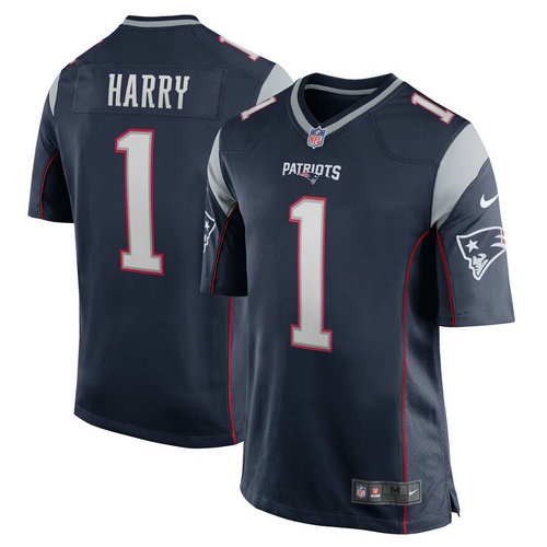New England Patriots #1 N'Keal Harry Nike Limited Navy Jersey