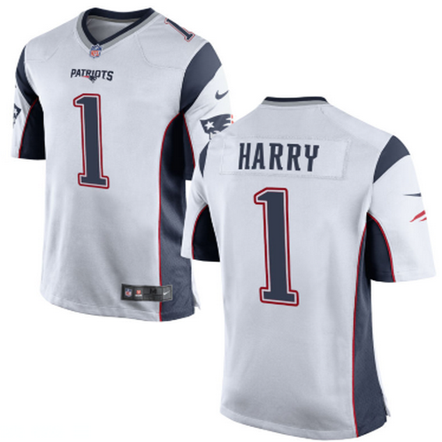 New England Patriots #1 N'Keal Harry Nike Limited White Jersey