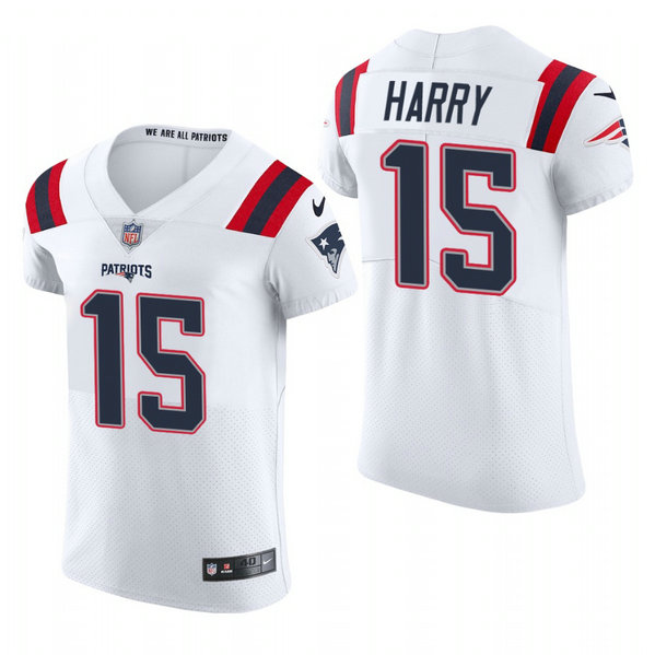 New England Patriots #15 N'Keal Harry Nike Men's White Team Color Men's Stitched NFL 2020 Vapor Untouchable Elite Jersey