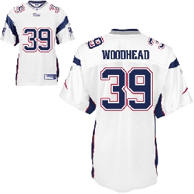 New England Patriots #39 Woodhead white Jerseys