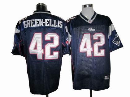 New England Patriots #42 BenJarvus Green-Ellis Blue Jersey