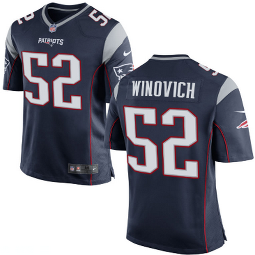 New England Patriots #52 Chase Winovich Nike Limited Navy Jersey