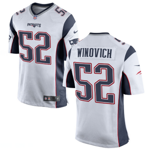 New England Patriots #52 Chase Winovich Nike Limited White Jersey