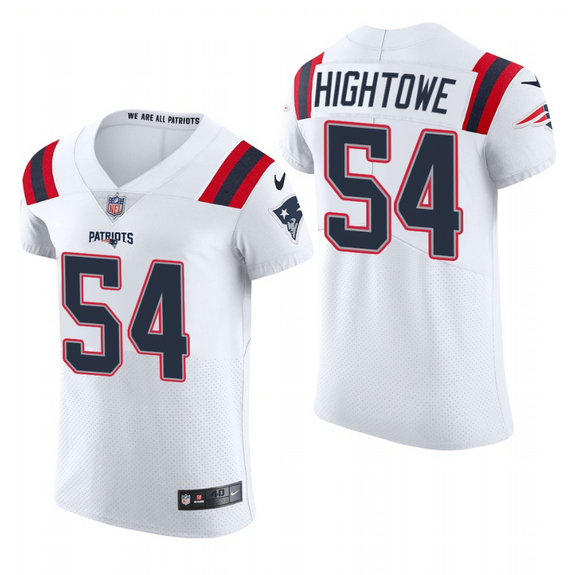 New England Patriots #54 Dont'a Hightower Nike Men's White Team Color Men's Stitched NFL 2020 Vapor Untouchable Elite Jersey