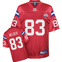 New England Patriots #83 AFL 50th Anniversary Wes Welker Authentic Color red