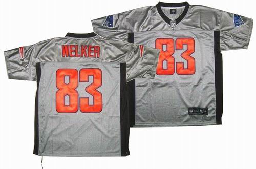 New England Patriots #83 Wes Welker Gray shadow jerseys