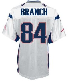 New England Patriots #84 Deion Branch Jersey White