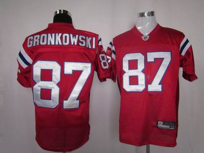New England Patriots #87 Rob Gronkowski red Jersey
