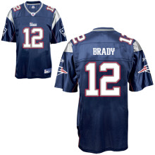 New England Patriots 12# Tom Brady blue