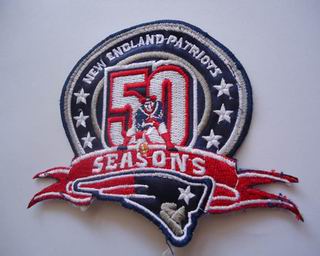 New England Patriots 50 TH patch