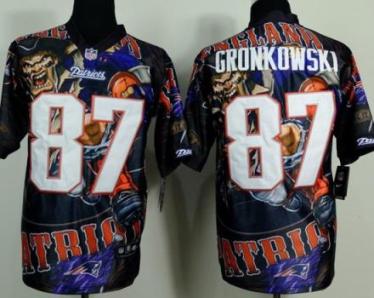 New England Patriots 87 Rob Gronkowski Stitched Fanatical Version NFL Jerseys