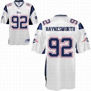 New England Patriots 92 HAYNESWORTH white jerseys