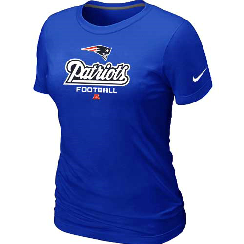 New England Patriots Blue Women's Critical Victory T-Shirt
