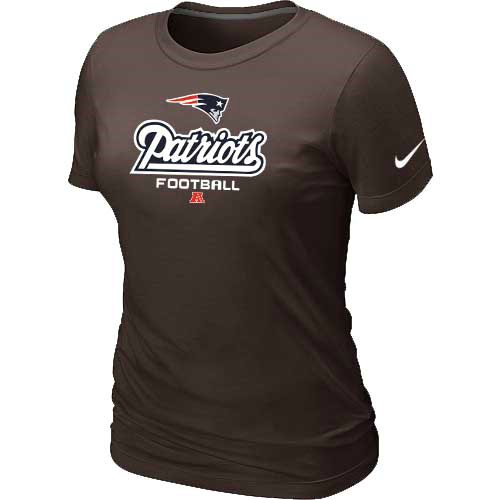 New England Patriots Brown Women's Critical Victory T-Shirt