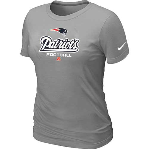 New England Patriots L.Grey Women's Critical Victory T-Shirt