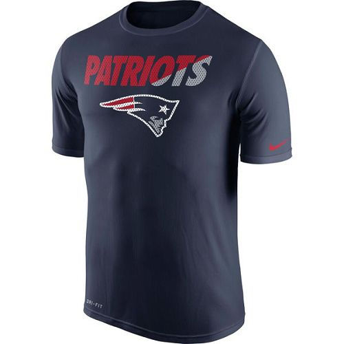 New England Patriots Nike Navy Legend Staff Practice Performance T-Shirt