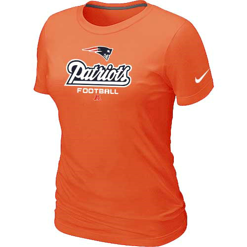 New England Patriots Orange Women's Critical Victory T-Shirt