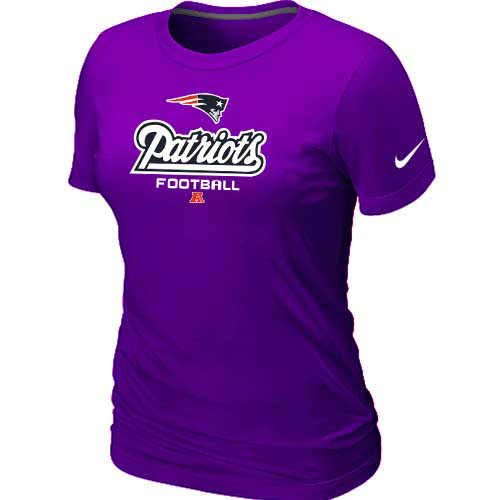 New England Patriots Purple Women's Critical Victory T-Shirt