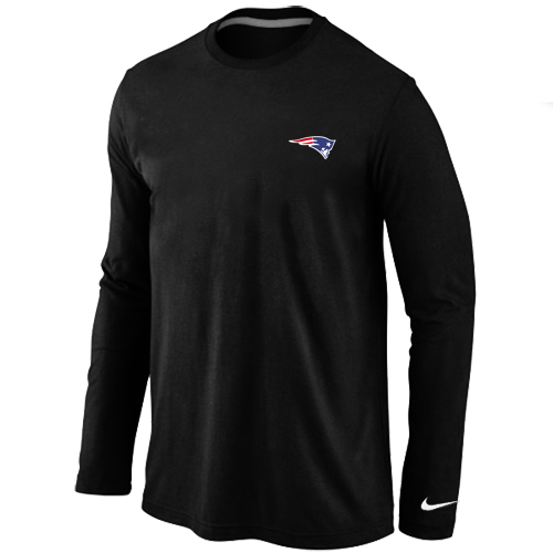 New England Patriots Sideline Legend Authentic Logo Long Sleeve T-Shirt Black