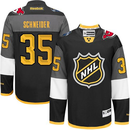 New Jersey Devils 35 Cory Schneider Black 2016 All Star NHL Jersey