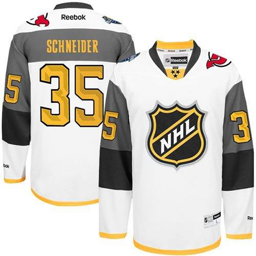 New Jersey Devils 35 Cory Schneider White 2016 All Star NHL Jersey