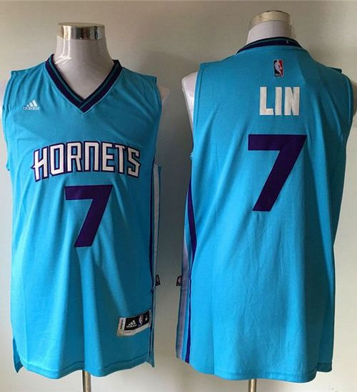 New Orleans Hornets 7 Jeremy Lin Teal NBA Jersey