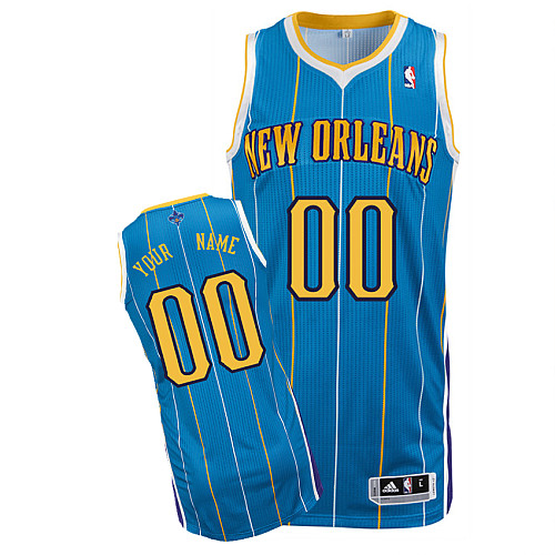 New Orleans Hornets Personalized custom Baby Blue Jersey (S-3XL)