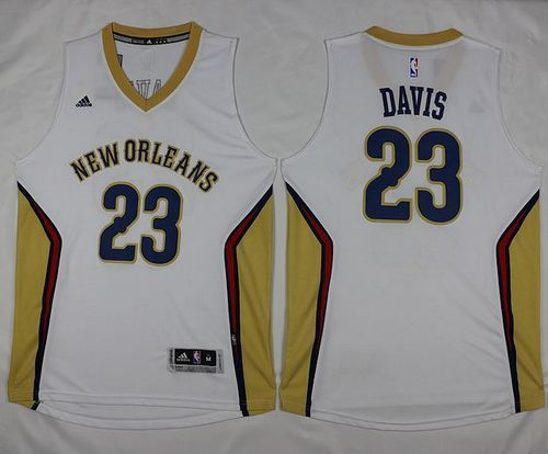 New Orleans Pelicans 23 Anthony Davis White Revolution 30 NBA Jersey