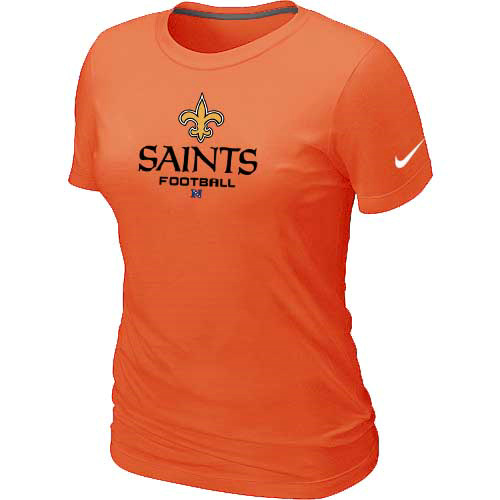 New Orleans Sains Orange Women's Critical Victory T-Shirt