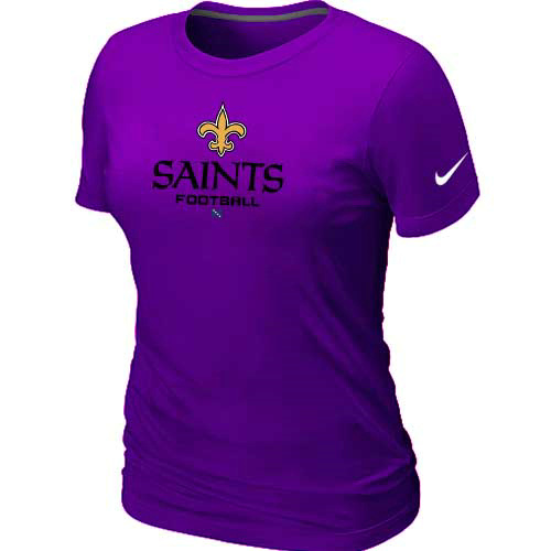 New Orleans Sains Purple Women's Critical Victory T-Shirt