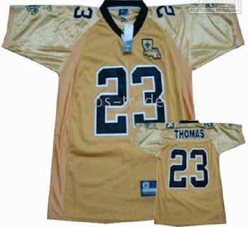 New Orleans Saints #23 Pierre Thomas jerseys golden