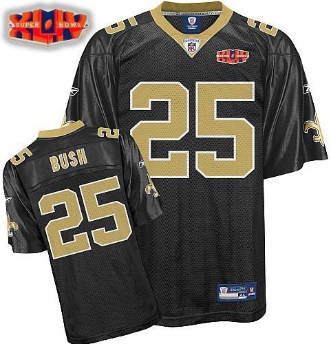 New Orleans Saints #25 Reggie Bush Super Bowl XLIV Team Color Jersey