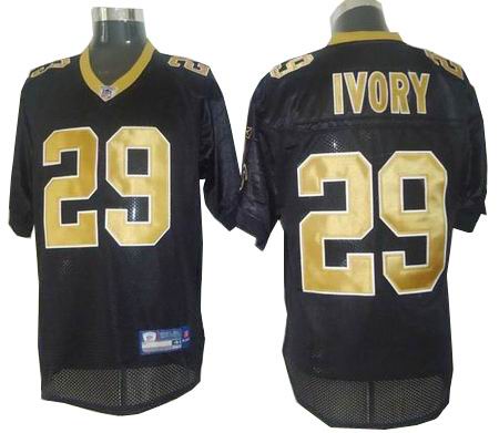 New Orleans Saints #29 Chris Ivory Jersey black