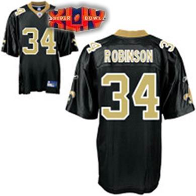 New Orleans Saints #34 Patrick Robinson black 2010 super bowl jerseys