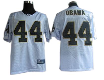 New Orleans Saints #44 OBAMA jerseys white