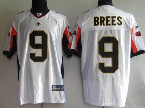 New Orleans Saints #9 Drew Brees super bowl jerseys white
