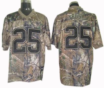 New Orleans Saints 25# Reggie Bush realtree jerseys camo