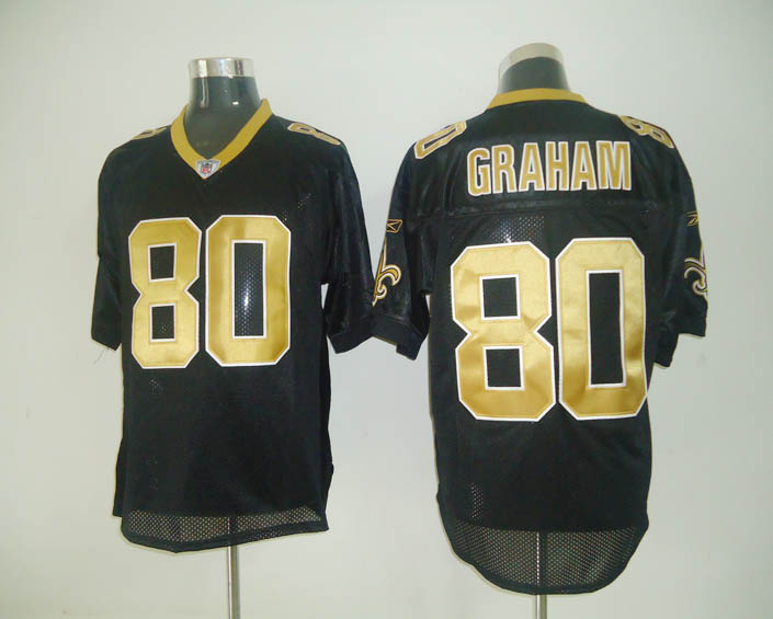 New Orleans Saints 80 GRAHAM Black