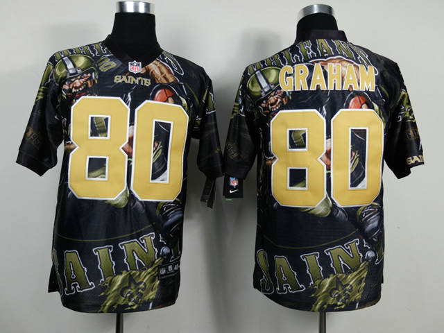 New Orleans Saints 80 Jimmy Graham Fanatical Version NFL Jerseys