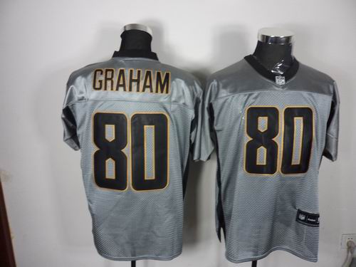 New Orleans Saints 80 Jimmy Graham Gray shadow jerseys