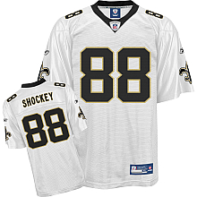 New Orleans Saints 88# Jeremy Shockey white jerseys